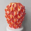 LELIE vaas - Zacht roze / oranje duo kleur